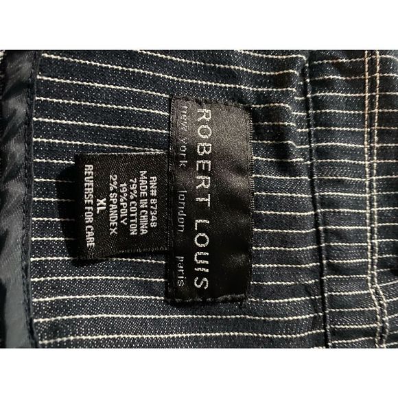 Robert Louis Black and White Striped Jean Jacket - Picture 4 of 7